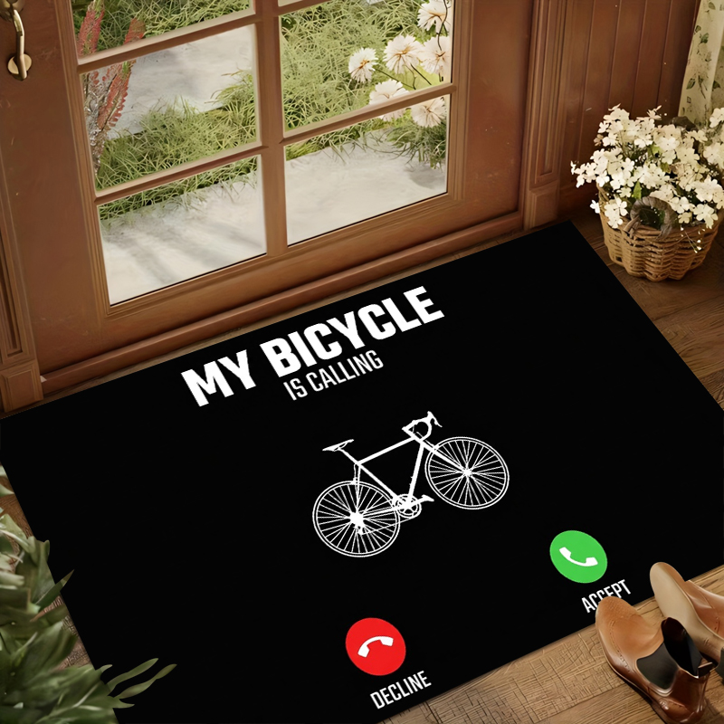 Home Bathroom Called - Tapis de sol antidérapant pour vélo