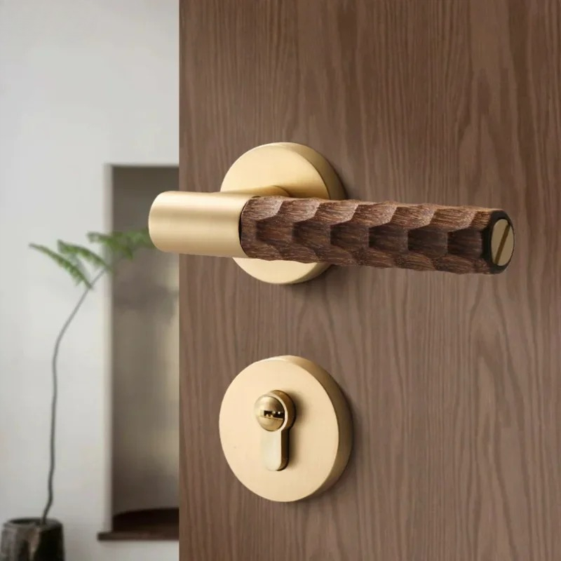 Home Hardware Bathroom Accessories - Poignée de porte en bois, serrure