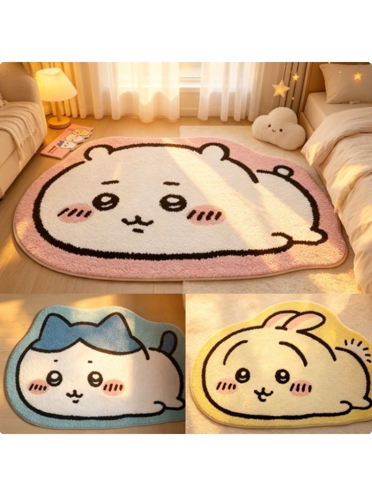 Home Bathroom Mats - Tapis de dessin animé Chiikawa, tapis
