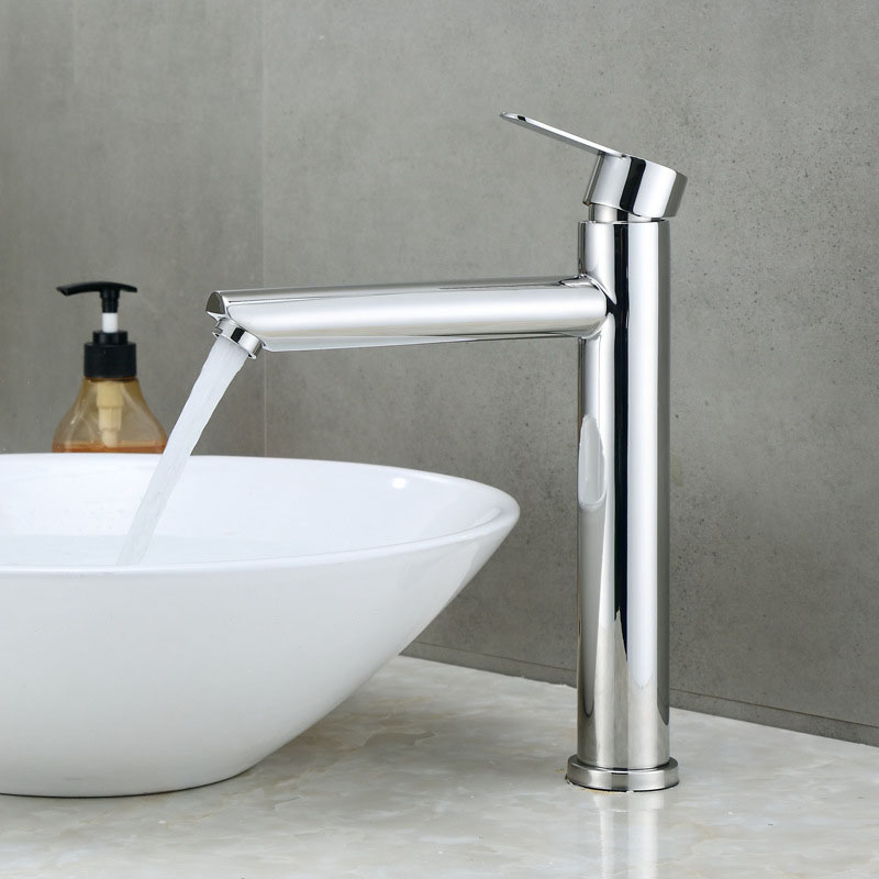 Home Bathroom Wash Basin - Robinet mitigeur de lavabo en acier