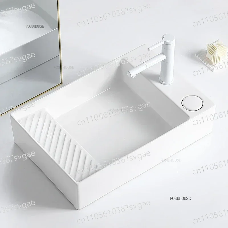 Home Bathroom Wash Basin - Lavabo de balcon pour machine à