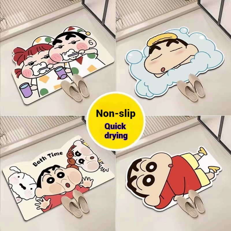 Home Bathroom Mats - Tapis d'absorption d'eau pour salle de