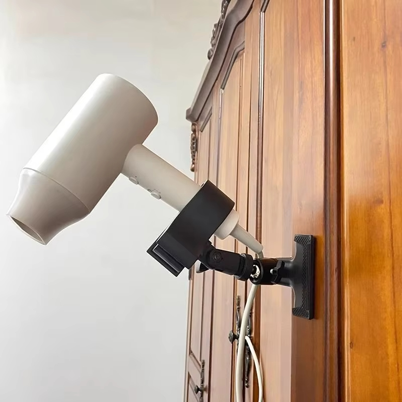 Home Bathroom Hand Dryer - 360 ° Support de sèche-cheveux rotatif