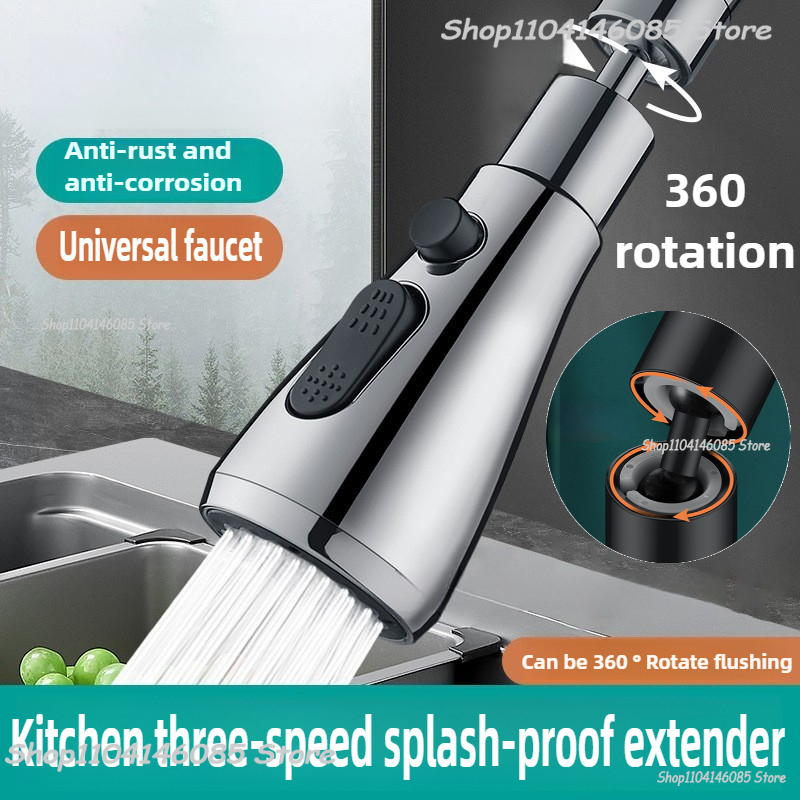 Home Bathroom Faucets - Extension de robinet en métal, trois