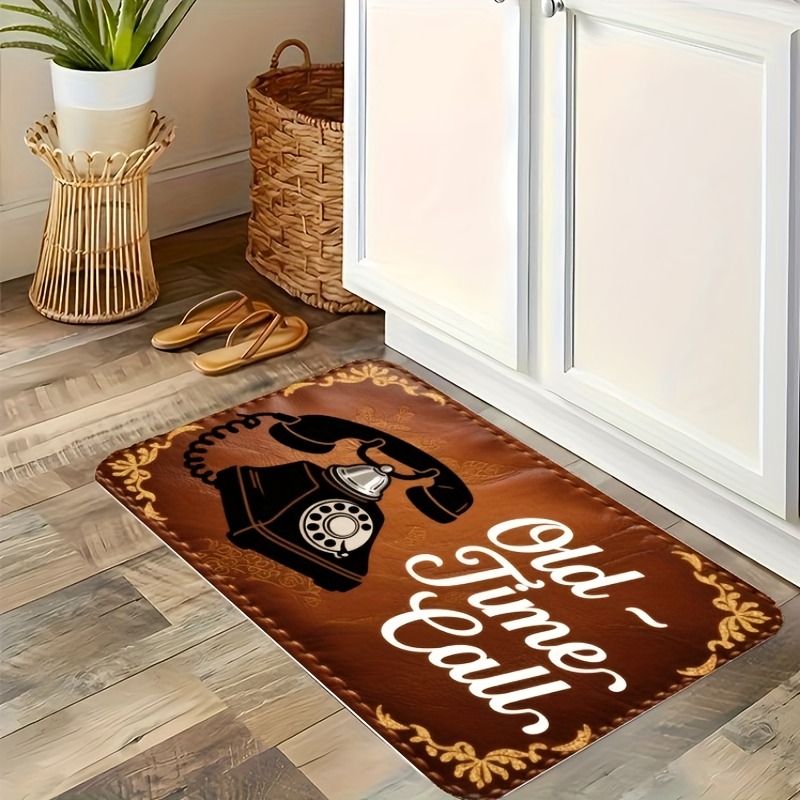 Home Bathroom Called - Tapis de cuisine à motif d'appel