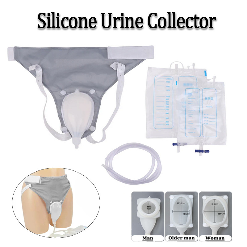 Home Bathroom Urinal - Collecteur d'urine en silicone pour adultes,
