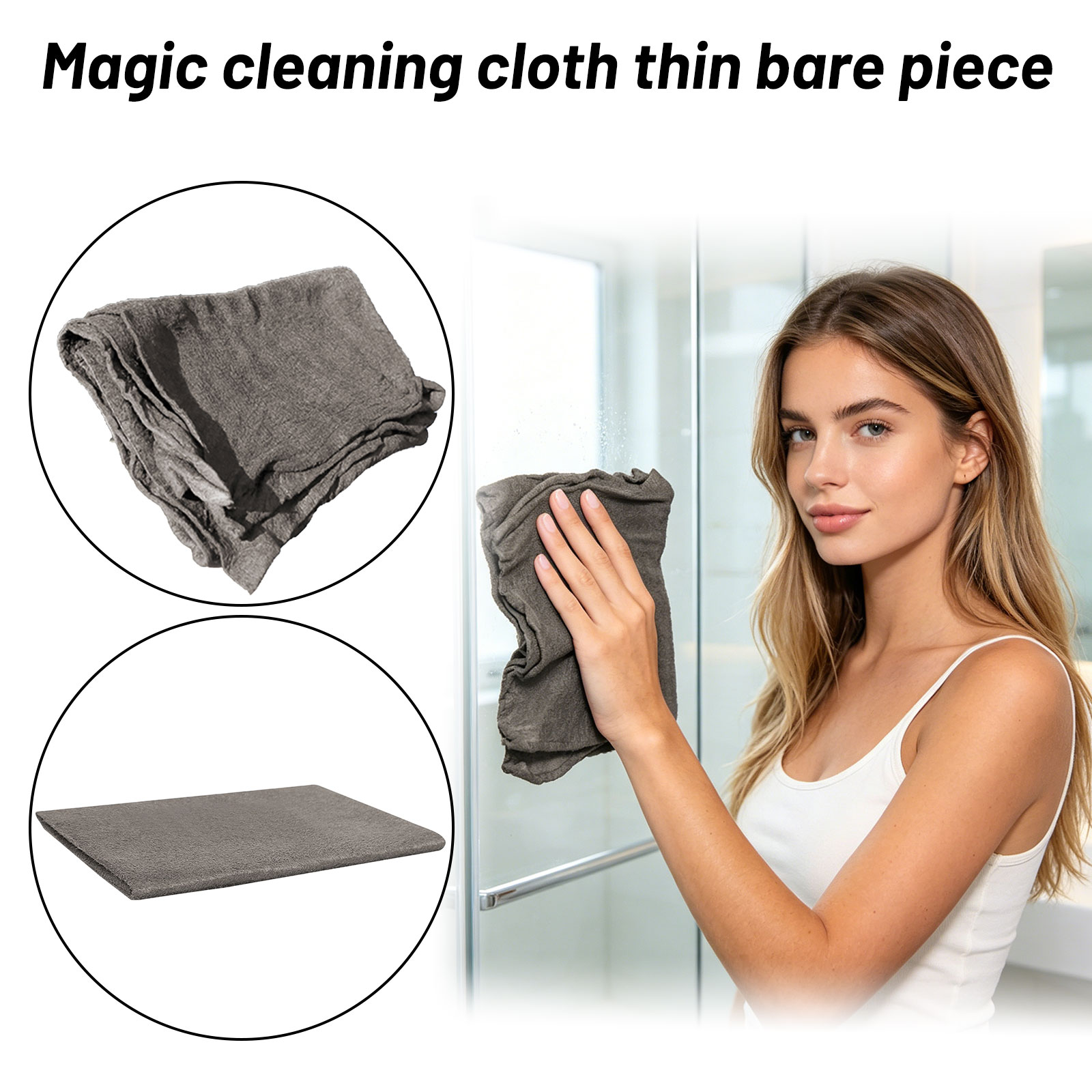 Home One Bathroom Accessories - Chiffon de nettoyage magique fin, portable
