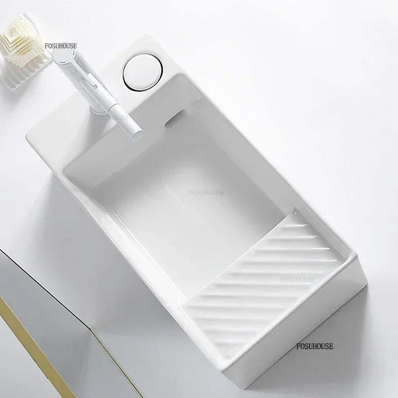 Lavabo de balcon pour machine  - Home Bathroom Wash Basin avis et prix