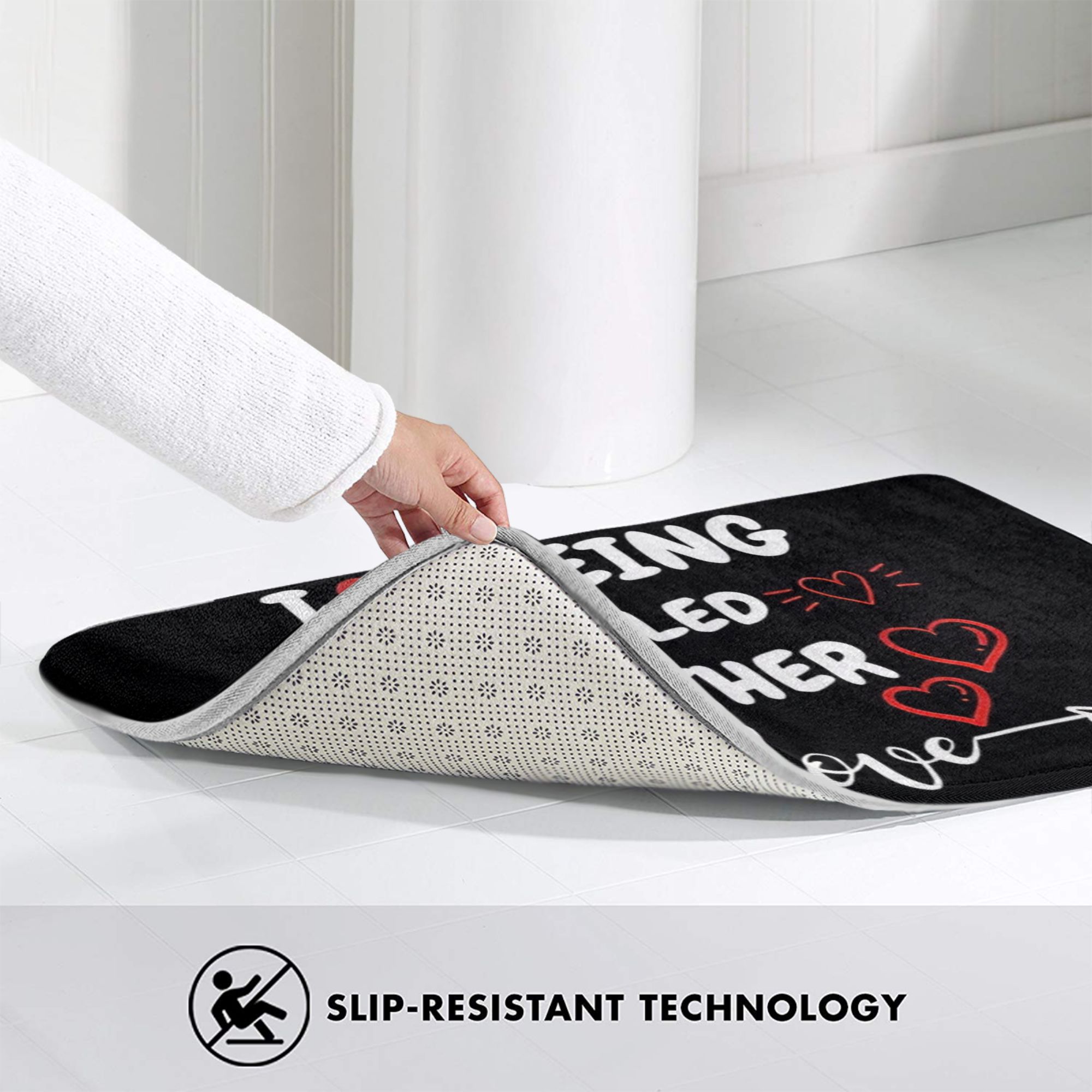 Tapis antidérapant « I Love Be - Home Bathroom Called avis et prix