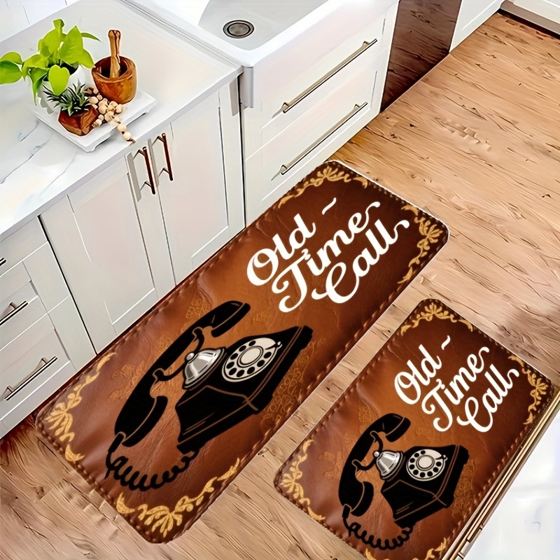 Tapis de cuisine à motif d'app - Home Bathroom Called avis et prix