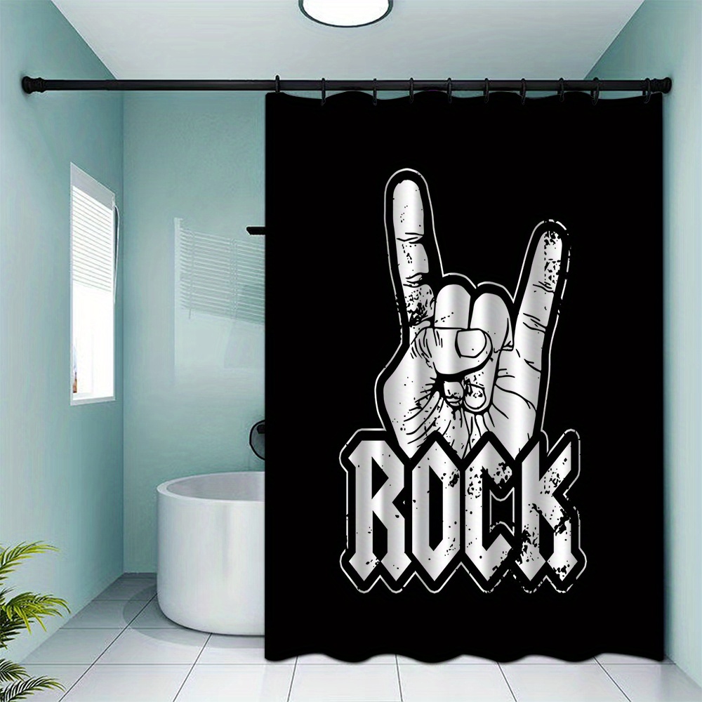 Rideau de douche Rock On Music - Shower Curtain Liner avis et prix