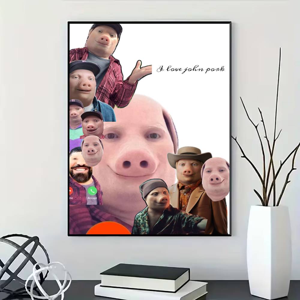 Affiche John Pork is Calling p - Home Bathroom Called avis et prix