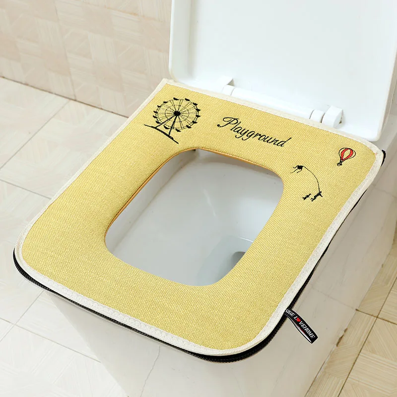 Coussin de toilette carré avec - Home Bathroom Mats avis et prix