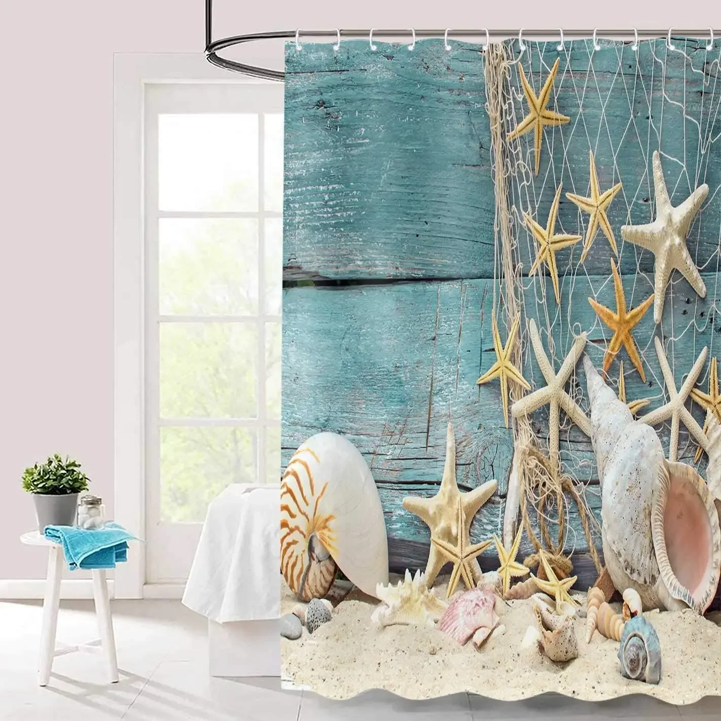 Rideau de douche coquillage, p - Shower Curtain Liner avis et prix