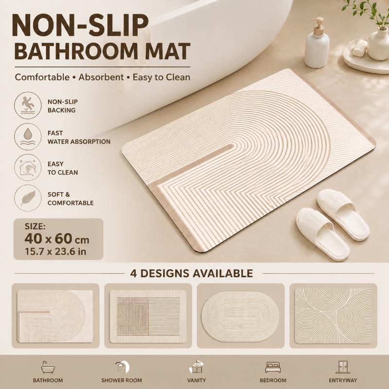 Tapis de bain en diatomite à s - Home Bathroom Mats avis et prix